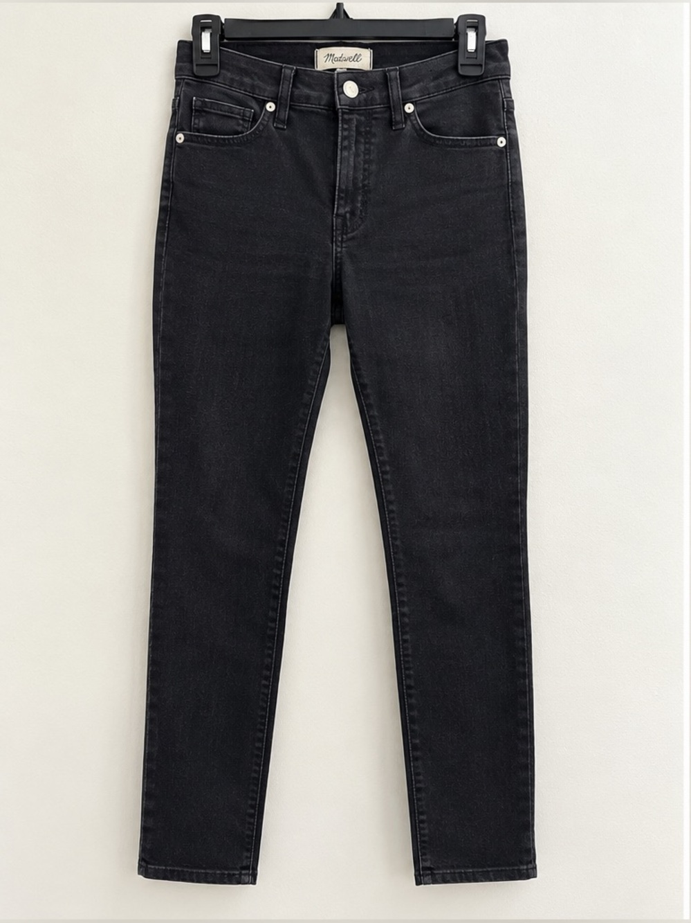 Madewell 9” Mid-Rise Skinny Jeans – Black – Size 28